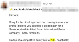 oferta trabajo android 70k