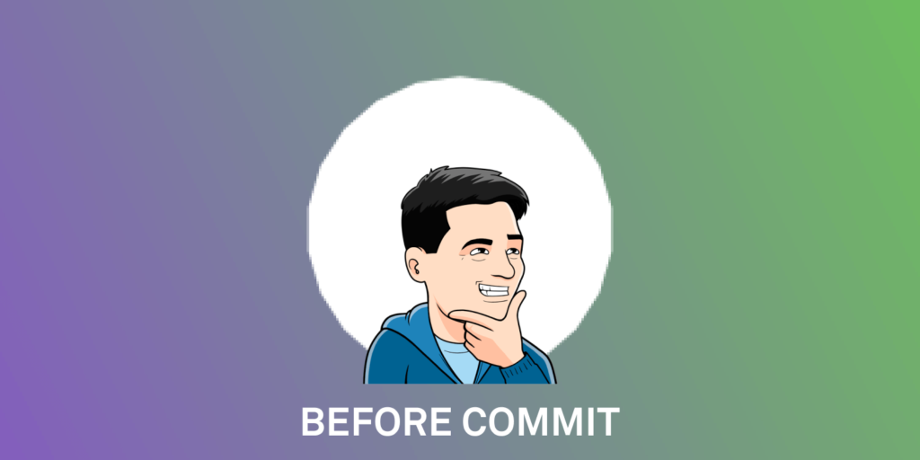 before commit