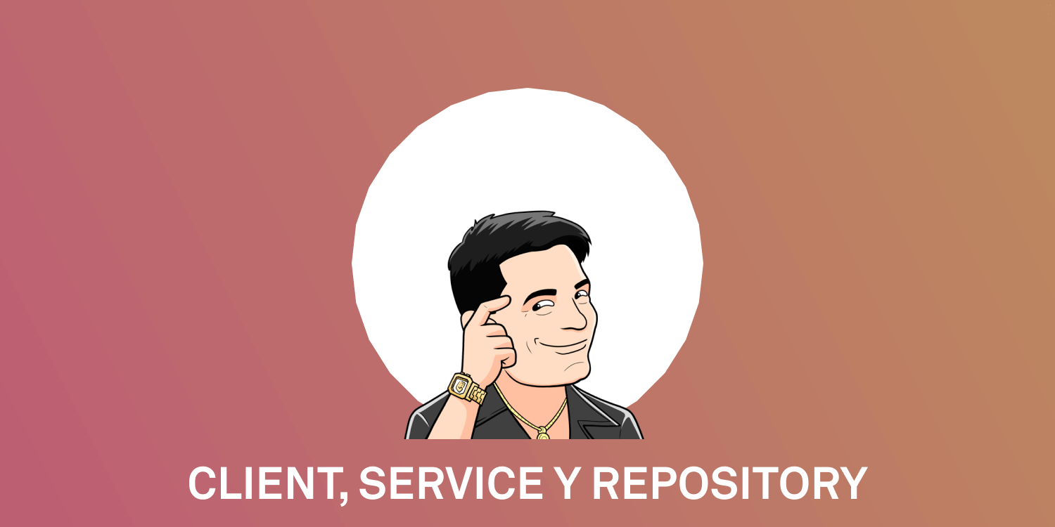 client, service y repository