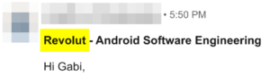 oferta trabajo android revolut